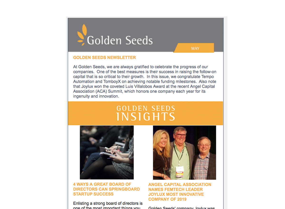 golden seeds newsletter